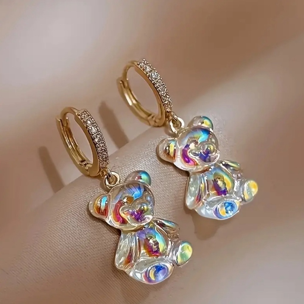 Cute Teddy Bear Dangle earrings